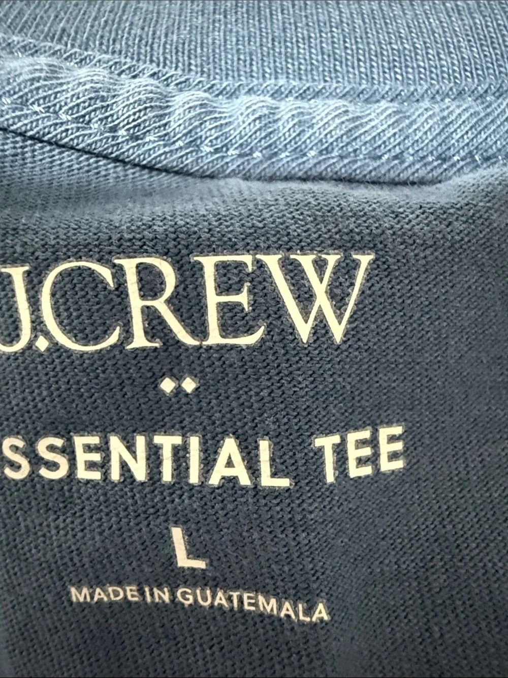Men J. Crew Essential Crewneck Tee - Navy size L
